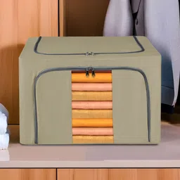 Aura Brown & Grey Waterproof Parachute Cloth Storage Box-6