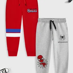 Marvel by Miss and Chief Boys Pack Of 2 Avengers Printed Joggers-image-93