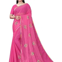 Pemal Designer Embellished Saree-24