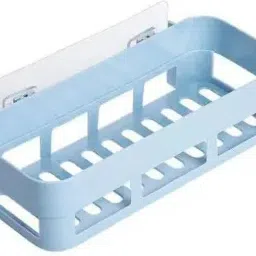 Self Adhesive Multi-Purpose Wall Hanging BATHROOM floating Shelf Plastic Wall Shelf-image-79