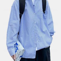 HERE&NOW Men Opaque Striped Casual Shirt-picture-5