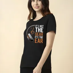 SZN Women Typography Printed T-shirt-picture-0
