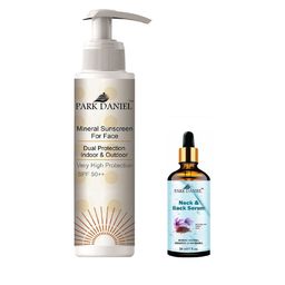 Park Daniel Set Of 2 Mineral Face Sunscreen- 100 ml & Neck & Back Serum- 30 ml image 1