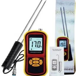 real instruments Digital Grain Moisture Meter With Measuring Probe LCD Hygrometer Humidity Tester GMM-640 Pin-Type Digital Moisture Measurer image 2