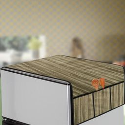 The Furnishing Tree Beige Printed Refrigerator Cover-image-78