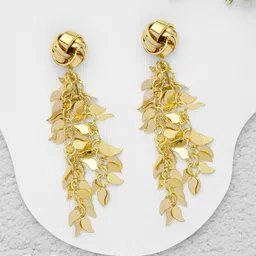 EVERSTYLISH Dripping Leaves Contemporary Drop Earrings-49