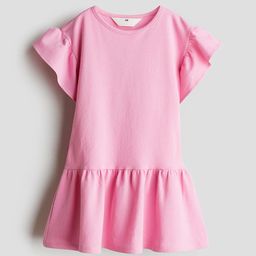 H&M Flutter-Sleeved Cotton Dress-57