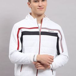 Monte Carlo Men Striped Quilted Hooded Jacket-49