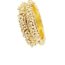 fitonrist Set Of 2 Beads-Studded Bangles-image-86