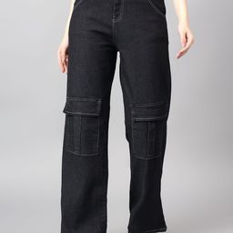 Kotty Women Straight Fit High-Rise Stretchable Jeans-picture-12