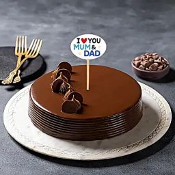 Love You Mum Dad Truffle Cake-image-34