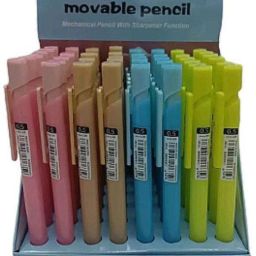 Clutch Pencil Easy To Hold Gray Mechanical Pencil with Inside Leads (Pack of 6) Pencil-17