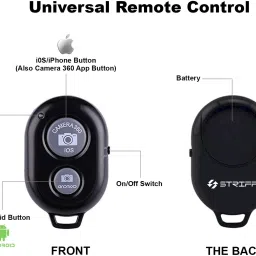 STRIFF Smart Remote Controller with Bluetooth Wireless Gadgets -Click Photos and VideosCamera Remote Control image 3