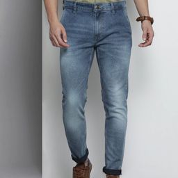 the indian garage co. Men Slim Mid Rise Blue Jeans-picture-34