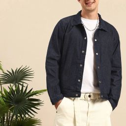 Men Solid Jacket-image-1