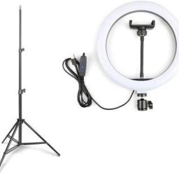 Wrapo 10 Inch Ring Light With Tripod Stand In 3 Modes Adjustable Light Dimmable Light For smartphone Ring Flash-0