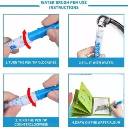 mum care Magic Water Drawing Book Reusable Water-Reveal Regular Notebook Regular 40 Pages image 5