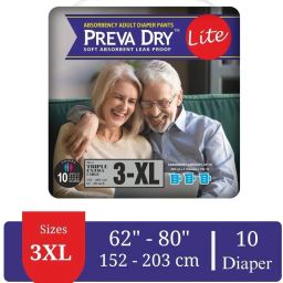 Lite Pant Style Adult Diaper Unisex | Waist Size (62-80 Inch) Adult Diapers - XXXL-image-47