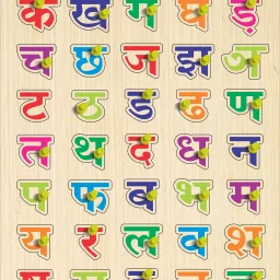 Wooden Puzzle of Hindi Consonant or Varnmala for Kids Education-18