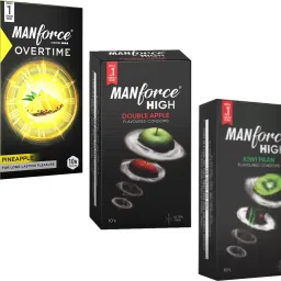 Pineapple, Double Apple And Kiwi Paan Flavoured Dotted Condom-image-88