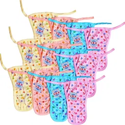 New Born Baby Nappy, Nappies, Langot - Hosiery Soft Material Set Of 12 (Multicolor)-image-27