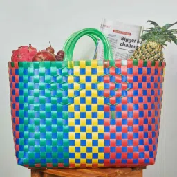 the quirk box Green Multipurpose Carry Basket with Handle 8 inches-picture-3