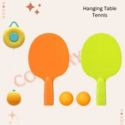 Hanging Table Tennis Ping Pong Ball for Kids 2 Racket & 3 Practice Ball Table Tennis Kit-image-29