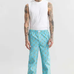 Snitch Giraffe Print Blue Pyjama Men Pyjama-image-74