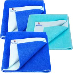 Waterproof, Cotton, Fleece Dry Sheet, Reusable & Washable, (Small) - PACK OF 3-image-73