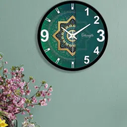 vibecrafts Decorative Pattern Multicolour Plastic Wall Clock-picture-11