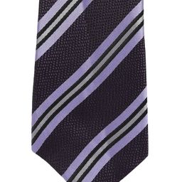 Alvaro Castagnino Men Purple & Black Striped Broad Tie-image-77