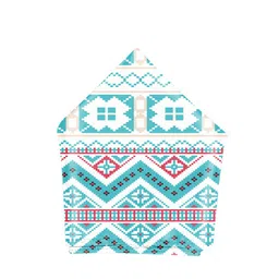 Blacksmith Men White & Blue Printed Pocket Square-picture-15