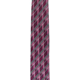 Alvaro Castagnino Men Purple & White Woven Design Broad Tie-image-10