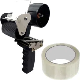 Majestic Basket 50MM/ 2 INCH Heavy Duty Cartoon Tape Dispenser With 2 Inch Premium Quality Transparent Tape (Manual)-image-40