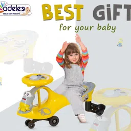 odelee 360 Degree Rotation Wheels Musical Minion Swing Car for Kids-picture-33