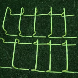 fitfix Hurdles for Field Training and Speed Coordination 12" (Pack of 10) Plastic Speed Hurdles image 5