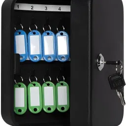 searegal Key Storage Box/Key Cabinet for 20 Key-Chains with Key Lock(multi) Locking Carabiner image 2