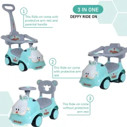 dash star Deffy Ride On Push Musical Baby Car With Protective Arm Rest And Parent Handle Rideons & Wagons Non Battery Operated Ride On image 5