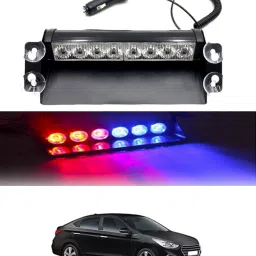 12V/8Led Red & Blue Dash Police Strobe Flash Warning Light For Car/SUV/Jeep-295 Car Fancy Lights-image-96