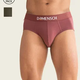 DAMENSCH Men Pack Of 2 Deo-Cotton Anti-Bacterial Moisture-Free Briefs-picture-56