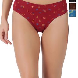 Dollar Women Pack Of 4 Floral Printed Pure Cotton Hipster Briefs  MLHPT-01P-PO4-ASST2-picture-35