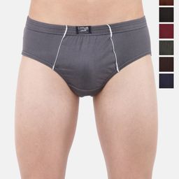 Dollar Lehar Men Assorted Pack Of 7 Super Combed Cotton Brief Basic Briefs MLHBR-01-PO7-12