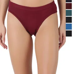 Dollar Pack Of 7 Assorted Anti Bacterial Pure Cotton Hipster Briefs-picture-13