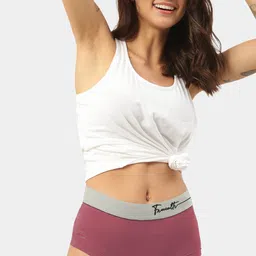 FREECULTR Women Red Anti Microbial Ultra Soft Cult Waistband Boxer Briefs-picture-52