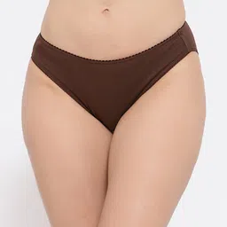 Softrose Women Coffee Brown Solid Bikini Brief-picture-33