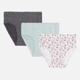 Bodycare Girls Pack Of 3 Printed Cotton Hipster Briefs-picture-9