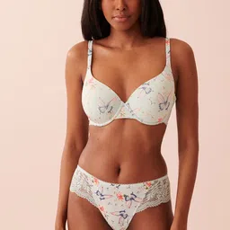 La Vie en Rose Printed Lace Basic Briefs-image-5