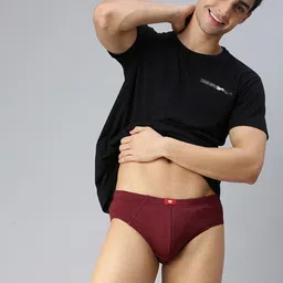 ONN Men Pack Of 6 Assorted Cotton Basic Briefs-22