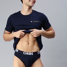 ONN Men Pack Of 5 Assorted Cotton Basic Briefs-2