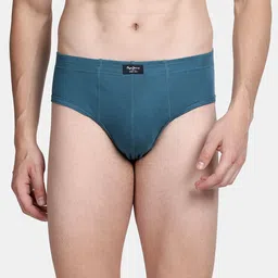 Pepe Jeans Men Turquoise Blue Solid Cotton Basic Briefs-picture-34